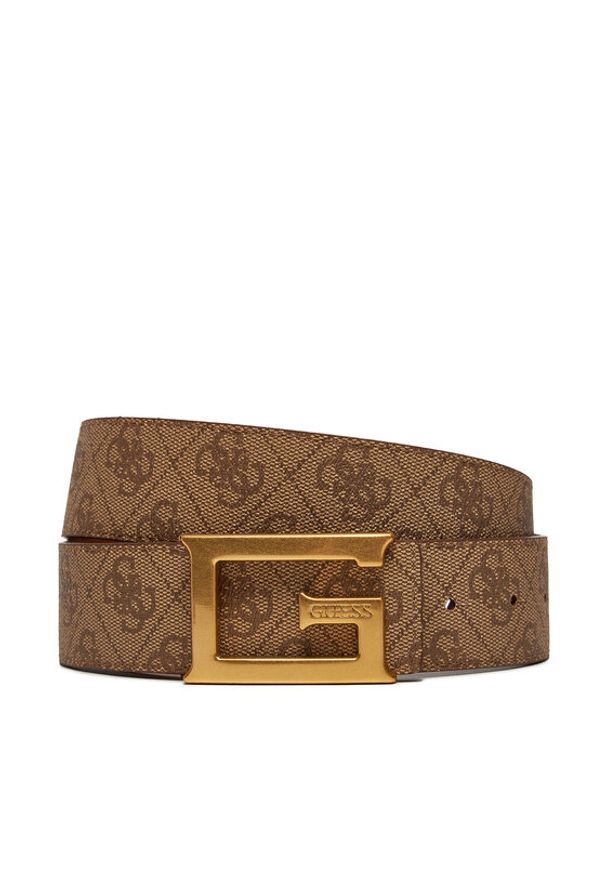 Guess Pasek Damski Noreen (SG) Belts BW9153 P4338 Beżowy. Kolor: beżowy. Materiał: skóra