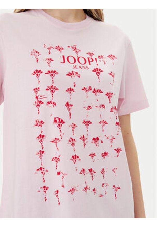 JOOP! Jeans T-Shirt 30046272 Różowy Regular Fit. Kolor: różowy. Materiał: bawełna