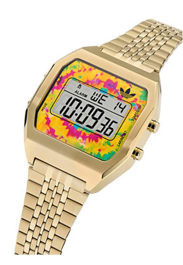 Adidas - adidas Zegarek Digital Two AOST24559 Złoty. Kolor: złoty