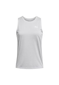 Damski tank top Under Armour Twist. Kolor: szary, biały, wielokolorowy. Długość rękawa: bez rękawów. Sport: fitness #1