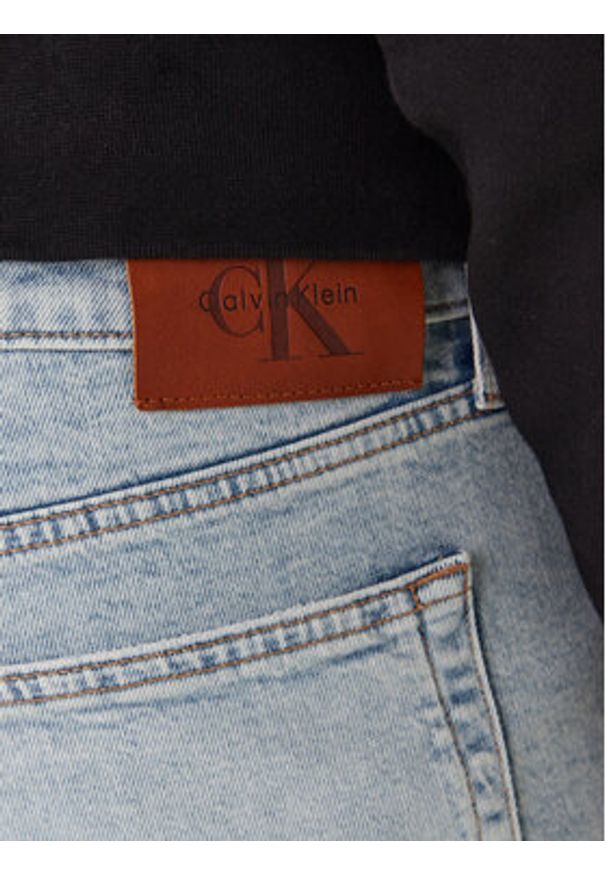 Calvin Klein Jeans Jeansy LV04RF741G Niebieski Slim Taper Fit. Kolor: niebieski