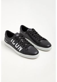 Sneakersy męskie skórzane DSQUARED2. Materiał: skóra, materiał. Wzór: nadruk #1