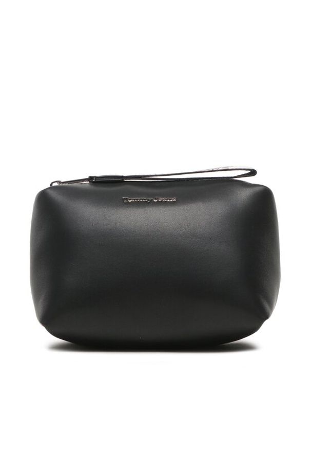 Tommy Jeans Kosmetyczka Tjw City Girl Vanity Bag AW0AW14982 Czarny. Kolor: czarny. Materiał: skóra