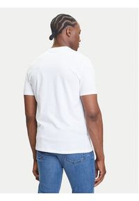 Calvin Klein Jeans T-Shirt Center Monogram LV04RC857G Biały Regular Fit. Kolor: biały. Materiał: bawełna
