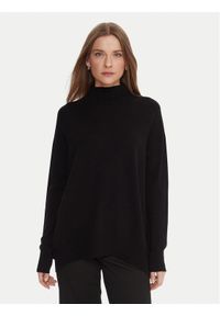 Kontatto Sweter 3M0822C Czarny Relaxed Fit. Kolor: czarny. Materiał: syntetyk