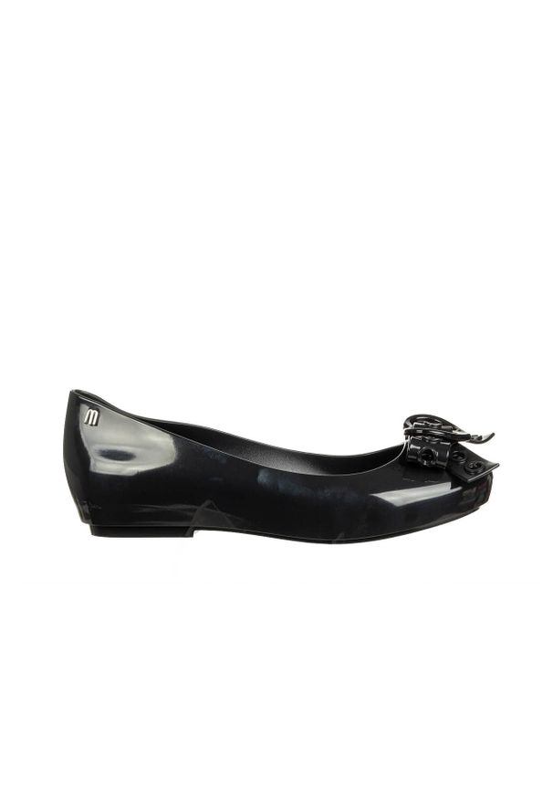 melissa - Baleriny Melissa Dora Hot Ad Black 010454, Czarny, Guma - 37. Kolor: czarny. Materiał: tworzywo sztuczne. Sezon: lato. Obcas: na koturnie. Wysokość obcasa: średni