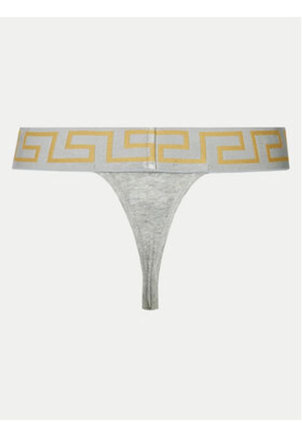 VERSACE - Versace Stringi AUD01042 Szary. Kolor: szary. Materiał: bawełna