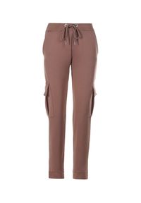 Born2be - Ciemnobrązowe Spodnie Dresowe Phirelia. Kolor: brązowy. Materiał: dresówka. Długość: długie #6