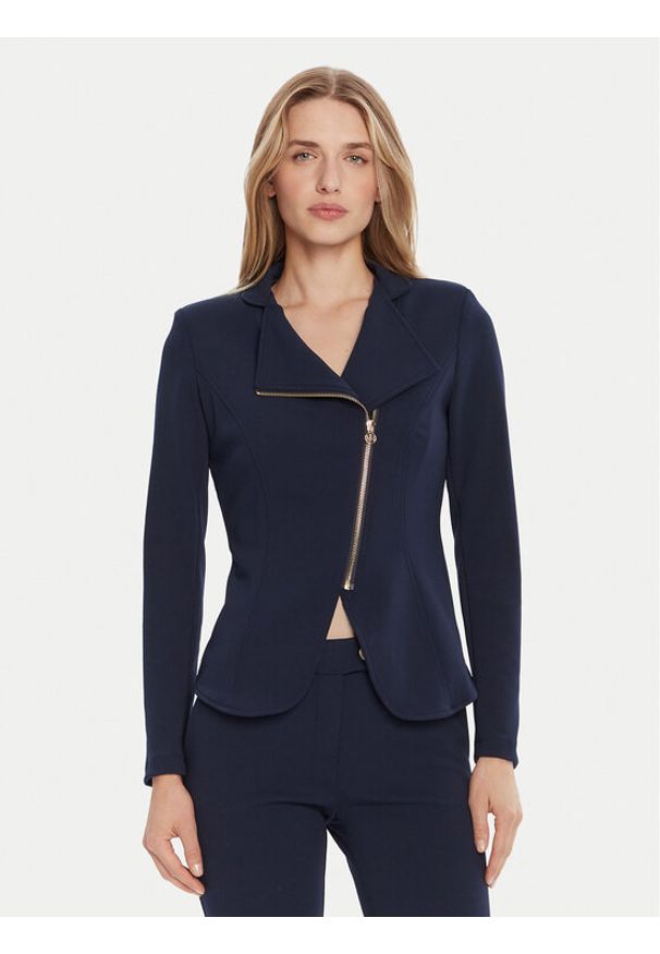 Rinascimento Marynarka CFC0125220003 Granatowy Slim Fit. Kolor: niebieski. Materiał: syntetyk