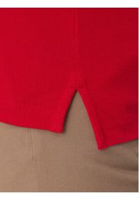 TOMMY HILFIGER - Tommy Hilfiger Polo Flag Cuff MW0MW38458 Czerwony Slim Fit. Typ kołnierza: polo. Kolor: czerwony. Materiał: bawełna #4