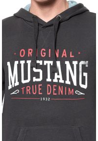 Mustang - BLUZA MUSTANG Printed Hoodie PHANTOM 1009346 4087