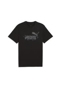 Puma - Męska koszulka Camo PUMA. Kolor: czarny. Wzór: nadruk. Sport: fitness #1