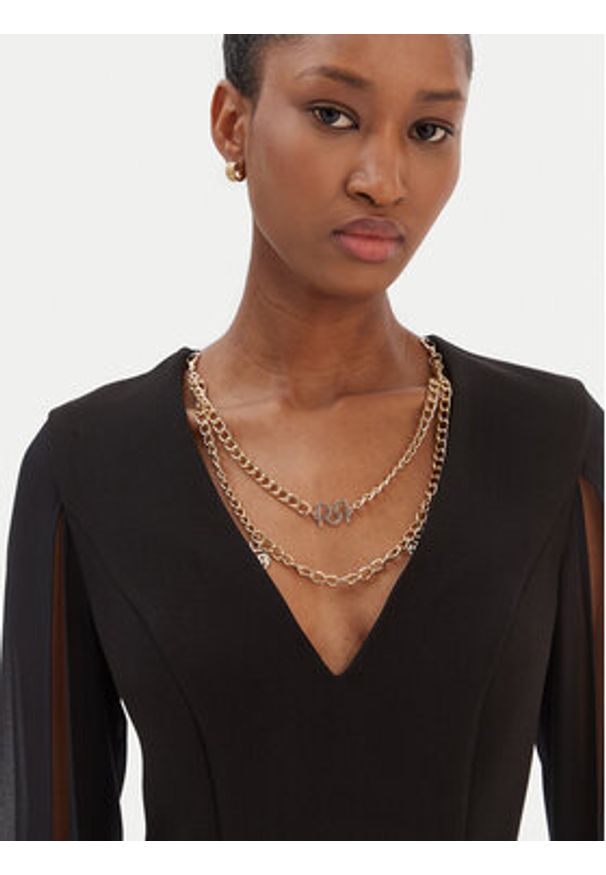 Rinascimento Sukienka koktajlowa CFC0126535003 Czarny Slim Fit. Kolor: czarny. Materiał: syntetyk. Styl: wizytowy