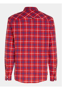 Tommy Jeans Koszula Small Check DM0DM16608 Czerwony Regular Fit. Kolor: czerwony. Materiał: bawełna