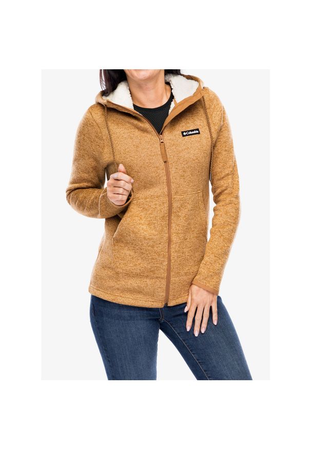 columbia - Bluza rozpinana damska Columbia Sweater Weather Sherpa Full Zip II. Kolor: brązowy