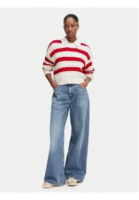 Tommy Jeans Sweter DW0DW22926 Czerwony Loose Fit. Kolor: czerwony. Materiał: bawełna #2