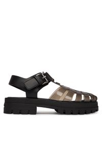 Tommy Jeans Sandały Jelly Chunky Cleat Fisherman EN02949 Czarny. Kolor: czarny. Materiał: syntetyk #1