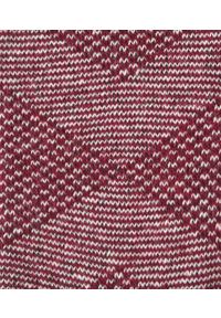 His Story - Ciepłe Wełniane Skarpetki Zimowe - Bordowe ze Wzorem. Kolor: czerwony. Materiał: wełna, elastan, poliamid. Wzór: geometria #3