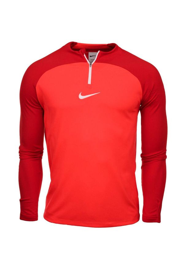 Bluza sportowa męska Nike NK Dri-FIT Academy Drill Top K. Kolor: czerwony. Długość rękawa: długi rękaw. Technologia: Dri-Fit (Nike). Styl: sportowy