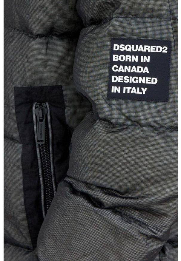DSQUARED2 Puchowa kurtka męska balaclava puffer, Rozmiar 54. Kolor: czarny. Materiał: puch