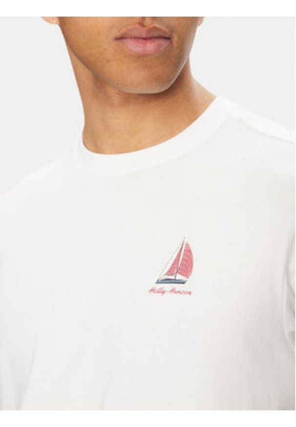 Helly Hansen T-Shirt Shoreline 54601 Biały Regular Fit. Kolor: biały. Materiał: bawełna
