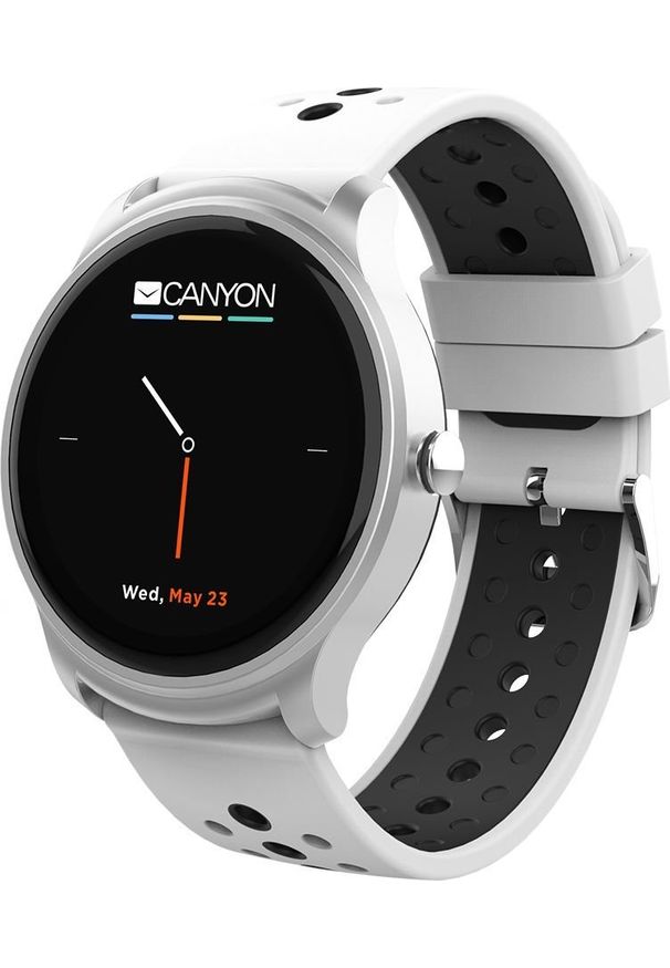 CANYON - Smartwatch Canyon CNS-SW81SW Biały (CNS-SW91SW). Rodzaj zegarka: smartwatch. Kolor: biały