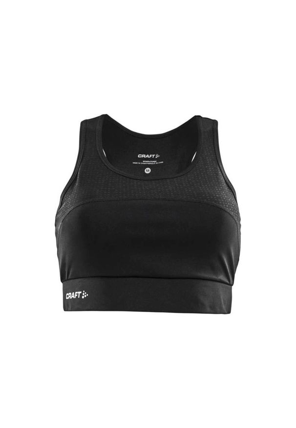 Biustonosz dla kobiet Craft rush. Kolor: czarny. Materiał: poliester. Sport: fitness