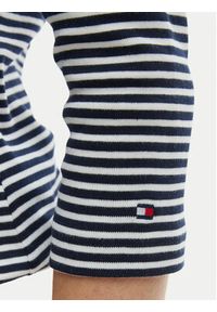 TOMMY HILFIGER - Tommy Hilfiger Bluzka WW0WW49629 Niebieski Slim Fit. Kolor: niebieski. Materiał: bawełna #5