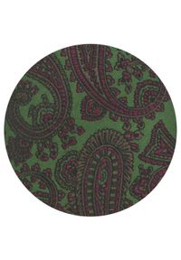 Krawat Męski - Angelo di Monti - Zielony, Duży Wzór Paisley. Kolor: zielony. Materiał: tkanina. Wzór: paisley. Styl: elegancki, wizytowy #5