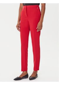 Hugo - HUGO Spodnie materiałowe Hagonia-1 50539991 Czerwony Slim Fit. Kolor: czerwony. Materiał: syntetyk