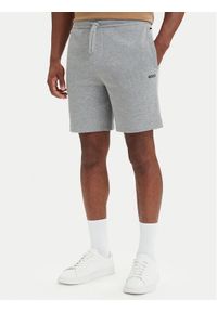 BOSS Szorty sportowe Waffle 50535884 Szary ciemny Regular Fit. Kolor: szary. Materiał: bawełna. Styl: sportowy #1
