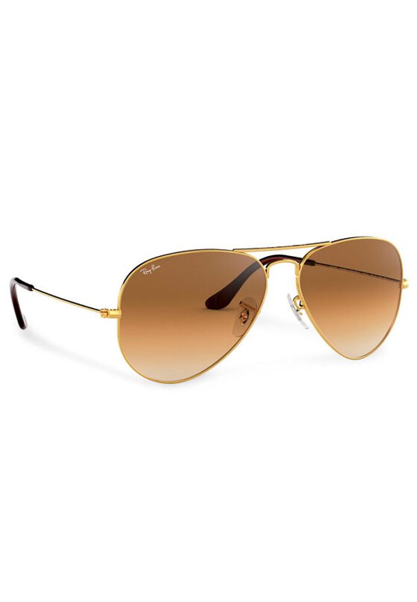 Ray-Ban Okulary przeciwsłoneczne Aviator Large Metal 0RB3025 001/51 Złoty. Kolor: złoty