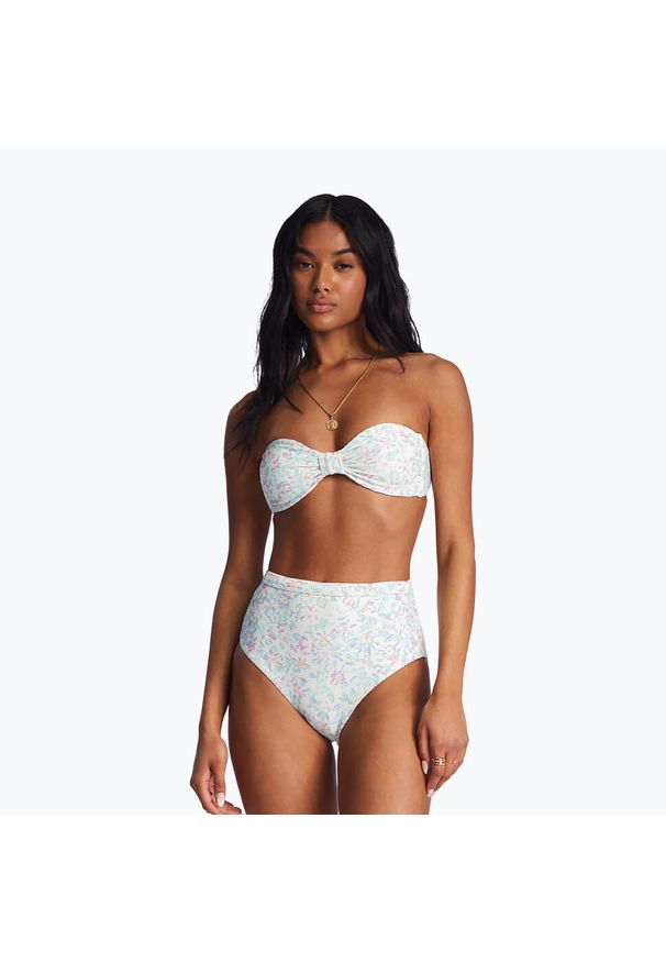 Góra od stroju kąpielowego Billabong Sweet Oasis Tanlines Bandeau. Kolor: biały
