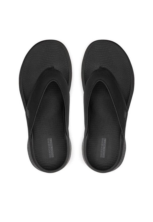 skechers - Skechers Japonki Go Walk Flex Sandal-Vallejo 229202/BBK Czarny. Kolor: czarny
