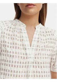 French Connection Bluzka 729F9 Biały Regular Fit. Kolor: biały. Materiał: syntetyk #5