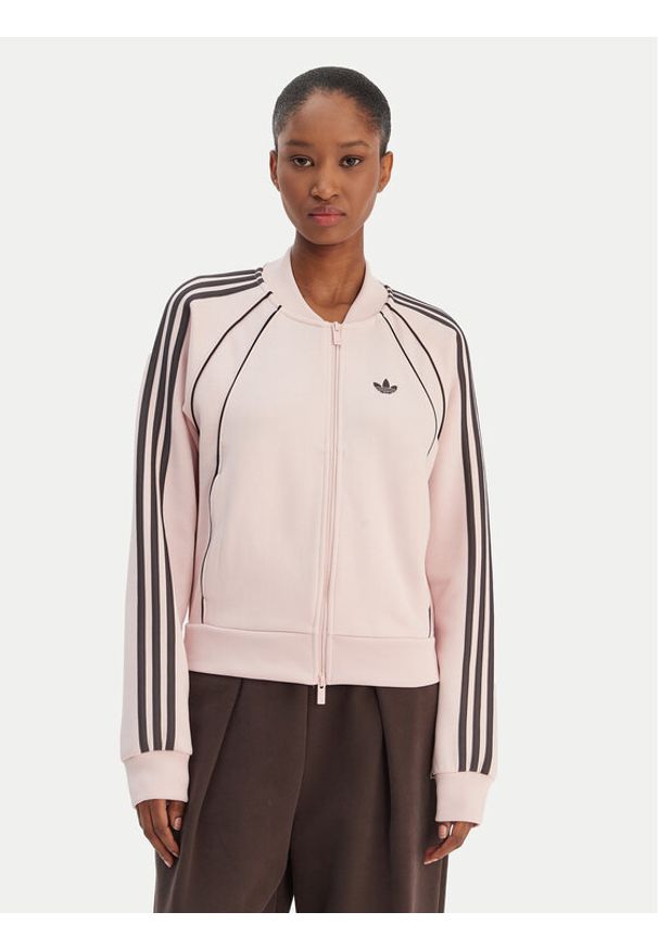 Adidas - adidas Bluza KD6376 Różowy Regular Fit. Kolor: różowy. Materiał: bawełna