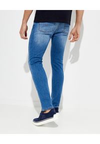 FAY - Jasnoniebieskie jeansy Fay. Kolor: niebieski. Wzór: aplikacja #2