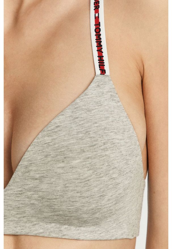 TOMMY HILFIGER - Tommy Hilfiger - Biustonosz. Kolor: szary. Rodzaj stanika: odpinane ramiączka