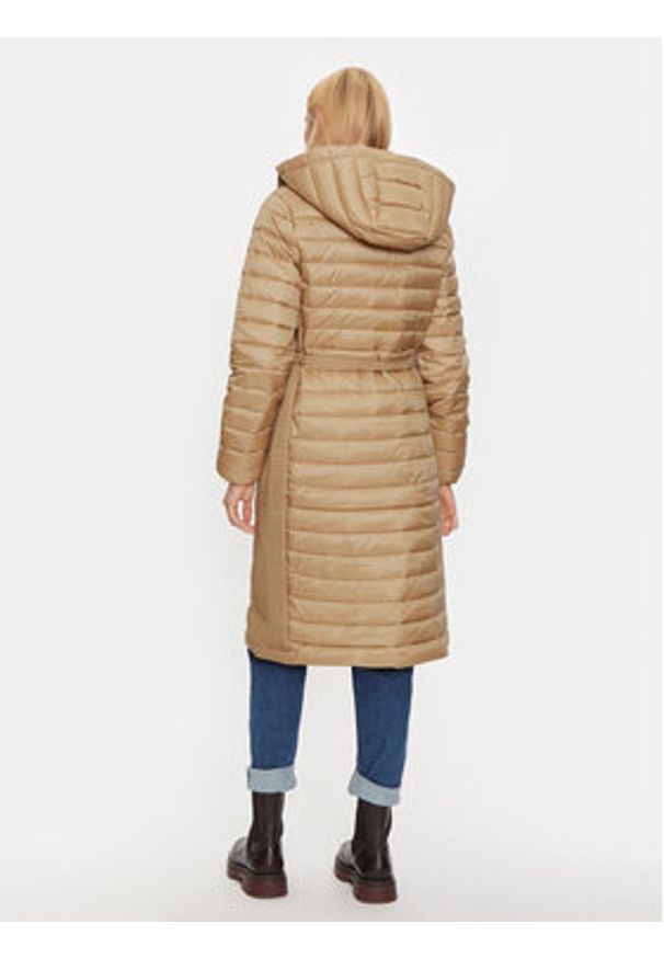 Calvin Klein Kurtka zimowa K20K207732 Beżowy Slim Fit. Kolor: beżowy. Materiał: syntetyk. Sezon: zima