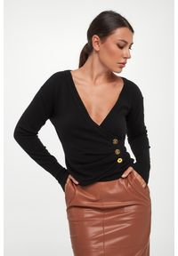 Elisabetta Franchi - Sweter damski z wełny i kaszmiru ELISABETTA FRANCHI. Materiał: kaszmir, wełna #1