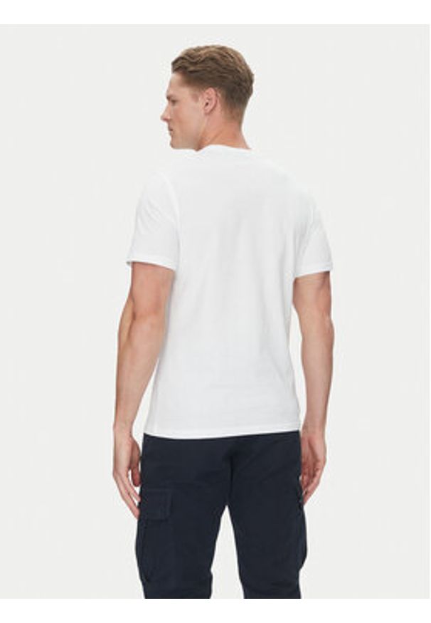 Barbour T-Shirt Devon MTS1391WH11 Biały Regular Fit. Kolor: biały. Materiał: bawełna