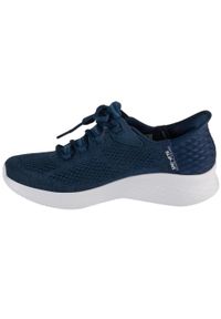 skechers - Buty sportowe Sneakersy damskie, Slip-Ins: Skech-Lite Pro - Natural Beauty. Kolor: niebieski. Materiał: materiał, syntetyk. Szerokość cholewki: normalna. Sport: turystyka piesza