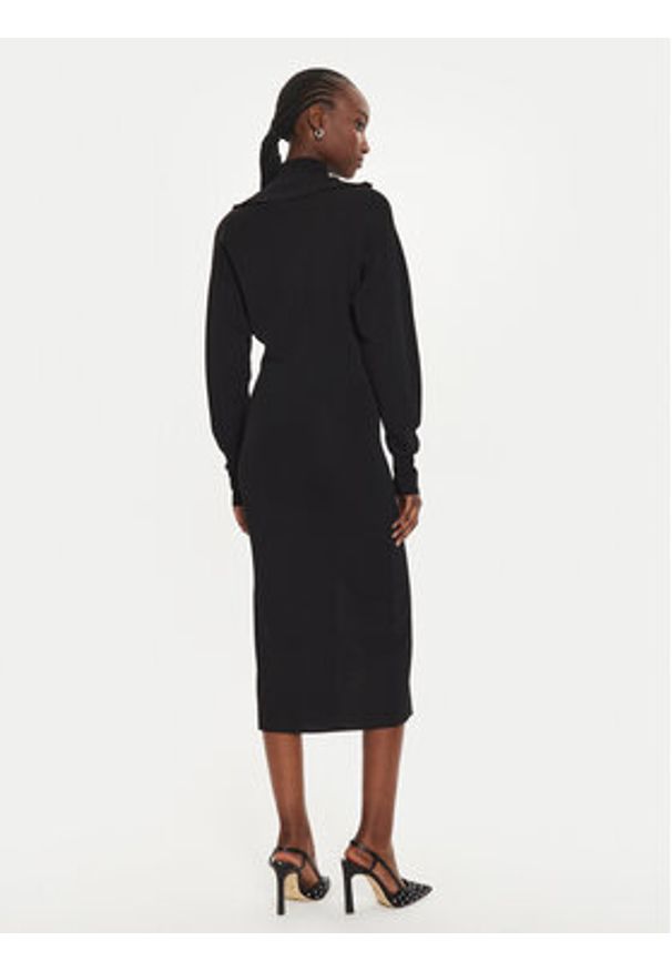 Pinko Sukienka codzienna Levulosio Abito 103989 A22A Czarny Slim Fit. Okazja: na co dzień. Kolor: czarny. Materiał: syntetyk. Typ sukienki: proste. Styl: casual