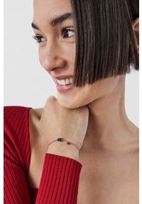 Tous bransoletka ze srebra pokrytego złotem Motif. Materiał: złote, srebrne. Kolor: różowy #4