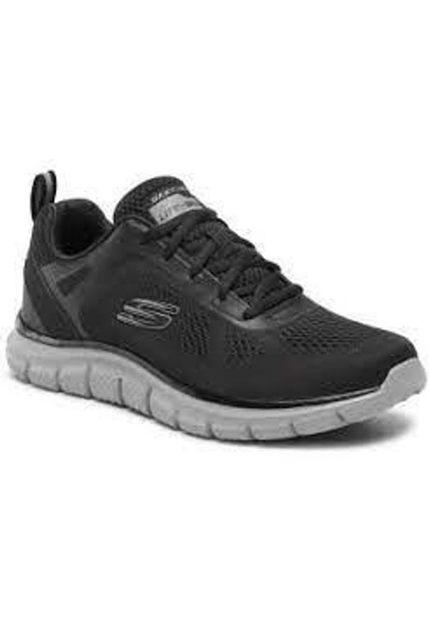 skechers - Buty męskie SKECHERS Track Broadercharcoal. Kolor: czarny