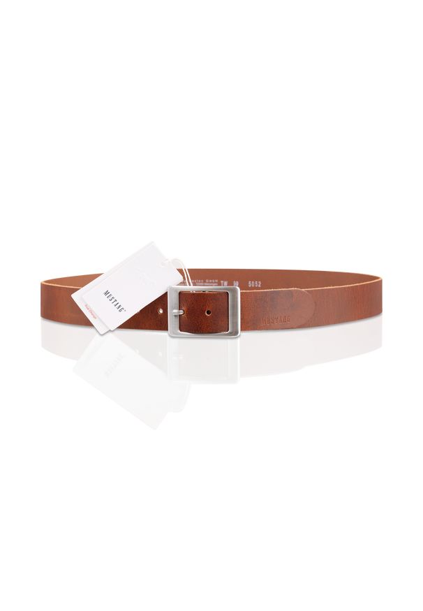 Mustang - MUSTANG PASEK SKÓRZANY MUS-M5052 0645 40mm Ledergürtel. Materiał: skóra
