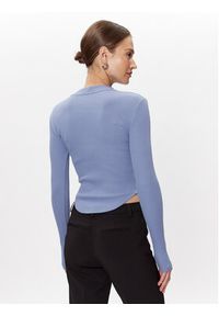 Gina Tricot Sweter 20400 Niebieski Regular Fit. Kolor: niebieski. Materiał: bawełna #5