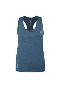 DARE 2B - Damska koszulka sportowa bez rękawów Modernize II. Kolor: niebieski. Materiał: poliester, elastan. Długość rękawa: bez rękawów