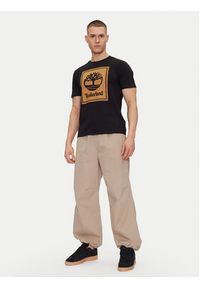 Timberland T-Shirt TB0A5WQQ Czarny Regular Fit. Kolor: czarny. Materiał: bawełna #5
