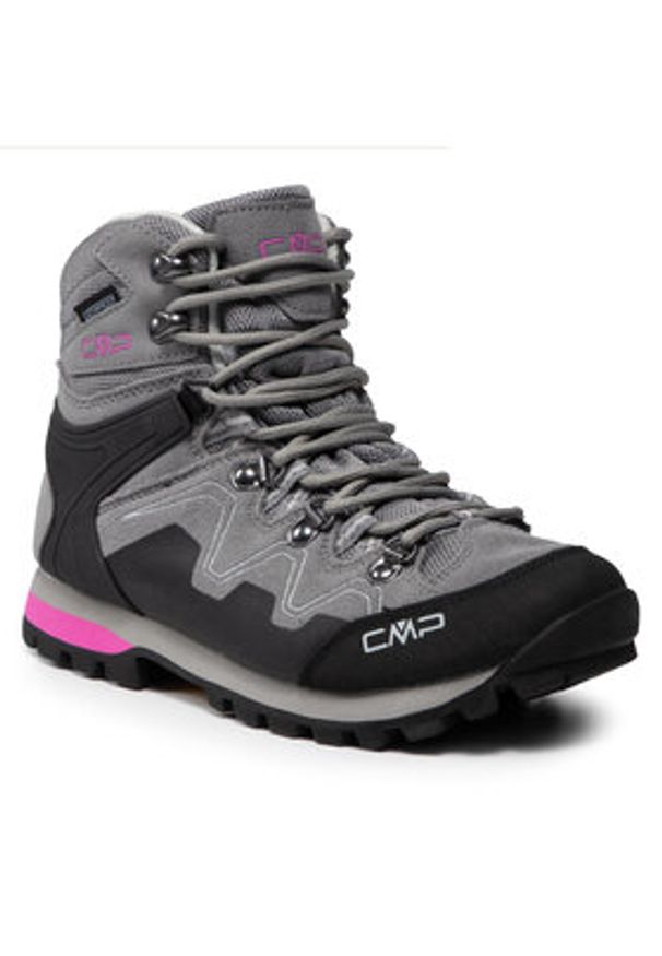 CMP Trekkingi Athunis Mid Wmn Trekking Wp 31Q4976 Szary. Kolor: szary. Materiał: skóra, zamsz